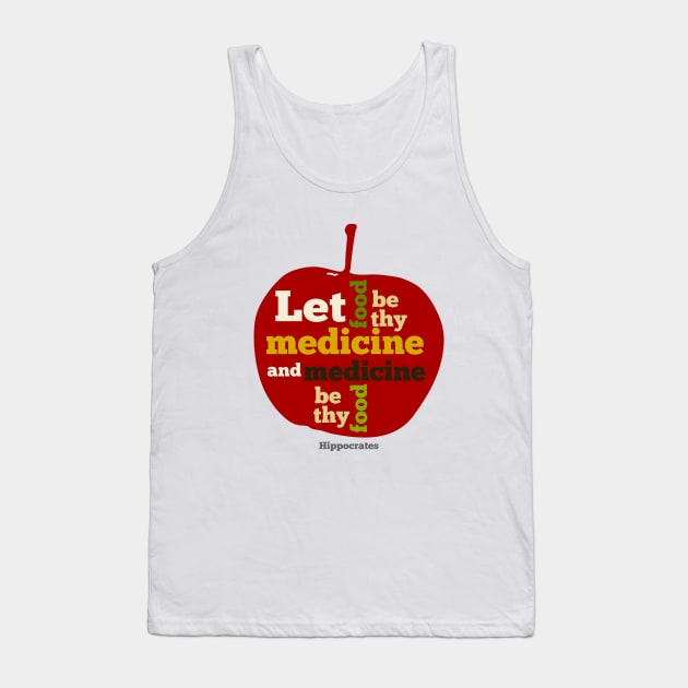 APPLE | Let Food be thy Medicine Tank Top by mailboxdisco